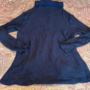 TRIBAL black tunic top size petite small PS